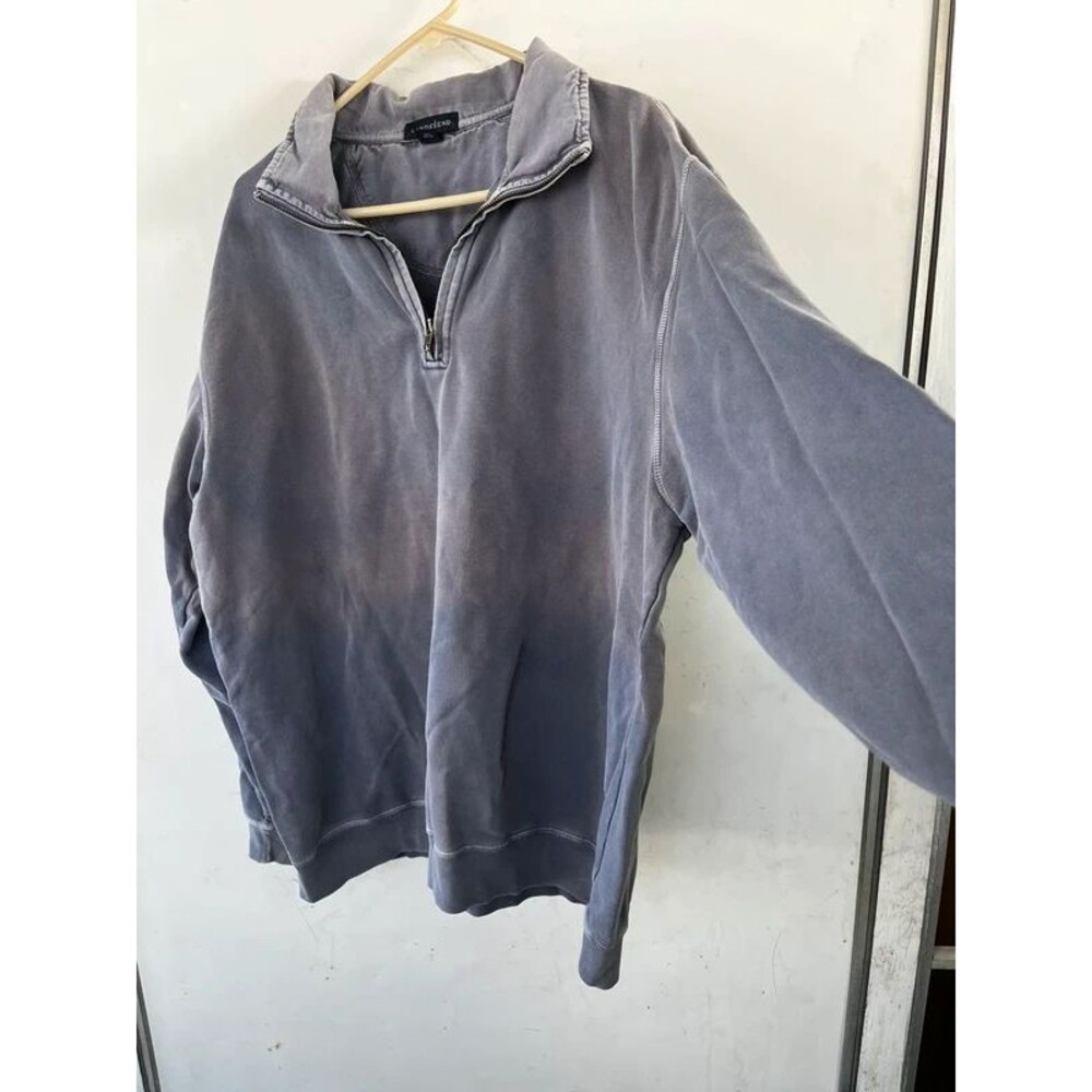 Gorpcore fisherman fall Lands end distressed quarter zip XL